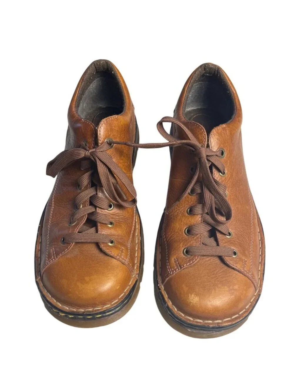 Dr. Martens Chunky Derby Oxford Shoes 12598 Brown Leather Lace-Up 13 VTG  Y2K